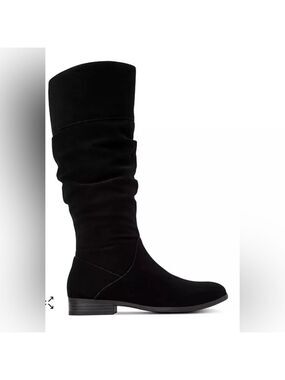 NIB Style & Co. Kelimae Scrunched Black Boots - 8.5